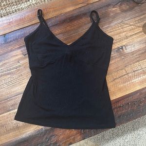 Billabong black ribbed tank/cami